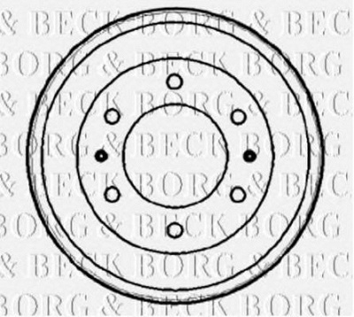 BORG & BECK bbr7163 -  Тормозной барабан